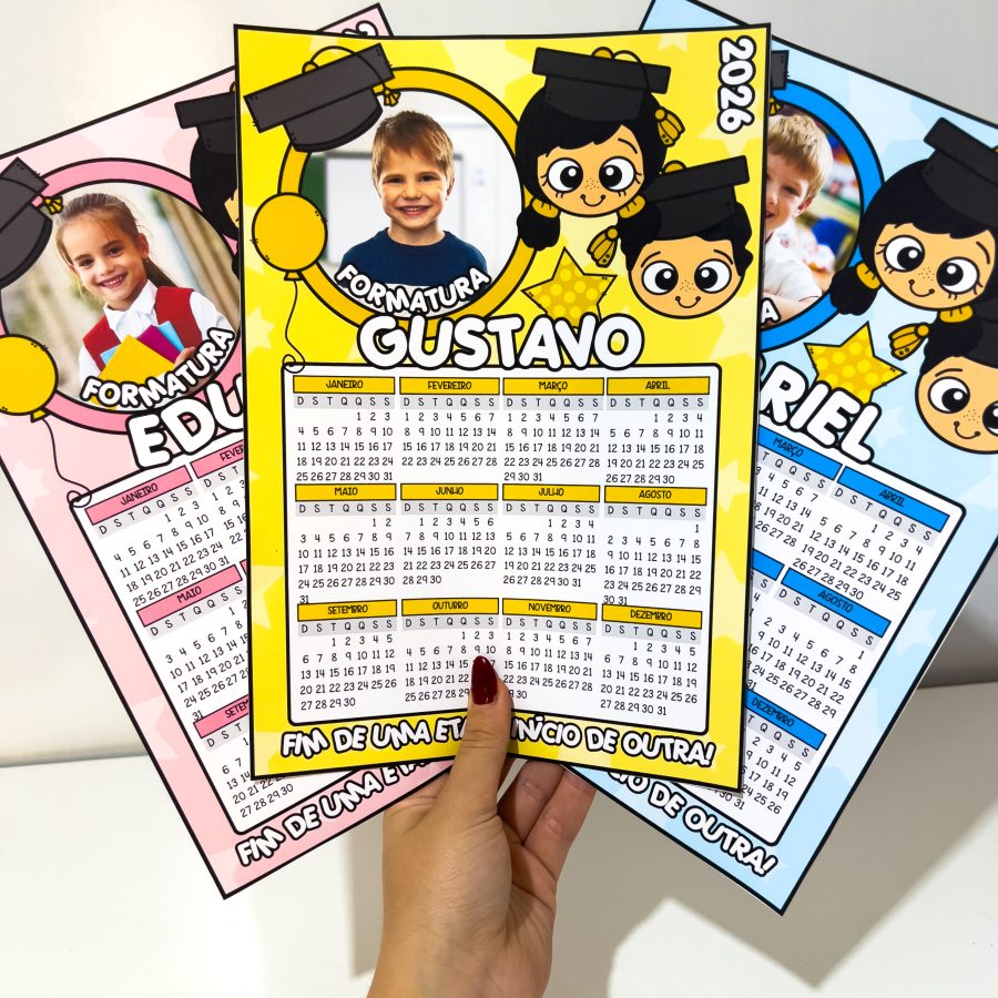Calendários Editáveis de Formatura - Formatura - Pedagogia de Ideias Calendários Editáveis de Formatura - Formatura