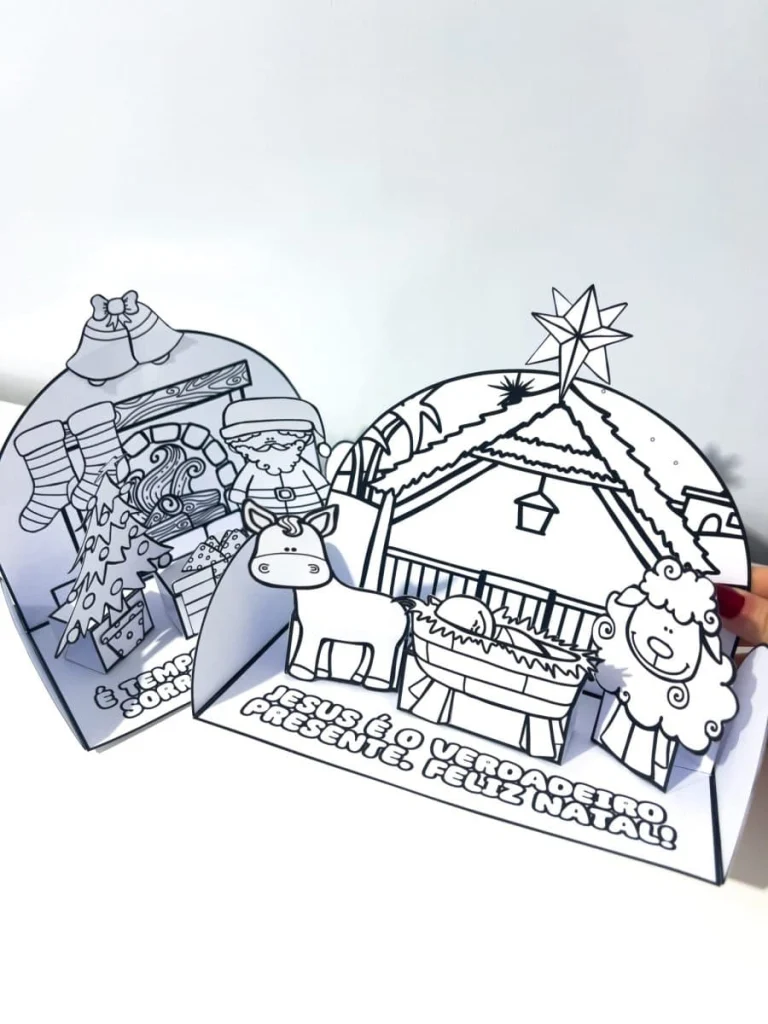 Cenários de Natal para Colorir — foto 3