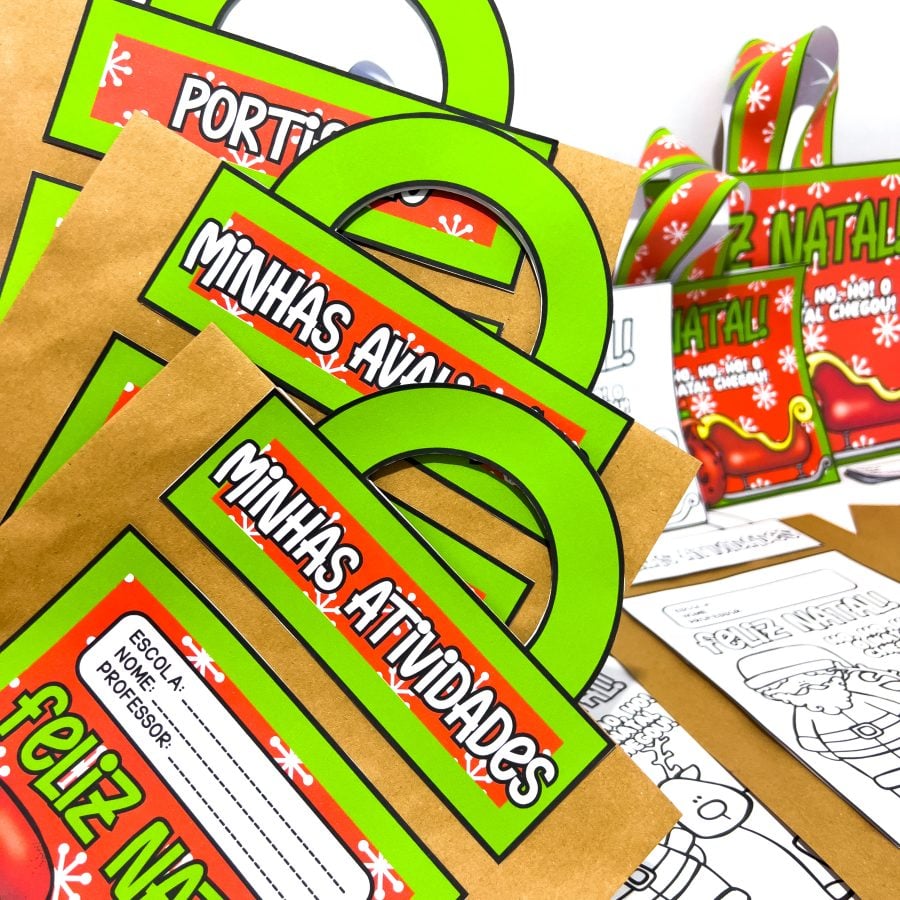 Kit Capas e Sacolinhas de Natal - Natal - Pedagogia de Ideias Kit Capas e Sacolinhas de Natal - Natal