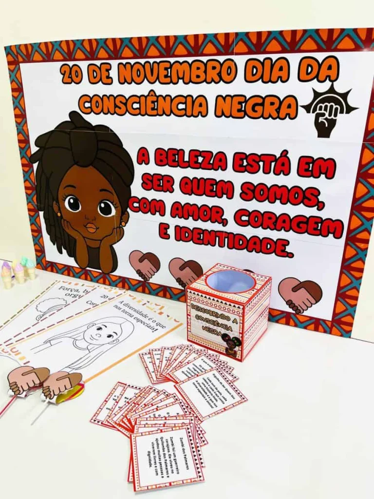 Kit Consciência Negra com Cartaz e Atividades — foto 2