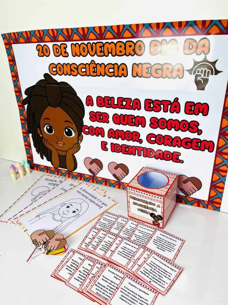 Kit Consciência Negra com Cartaz e Atividades — foto 7