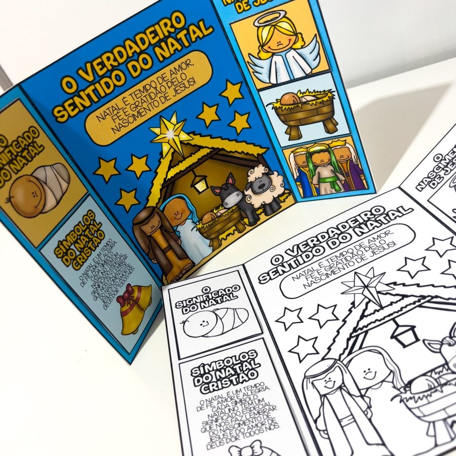 Lapbook Natal Cristão - Natal - Pedagogia de Ideias Lapbook Natal Cristão - Natal