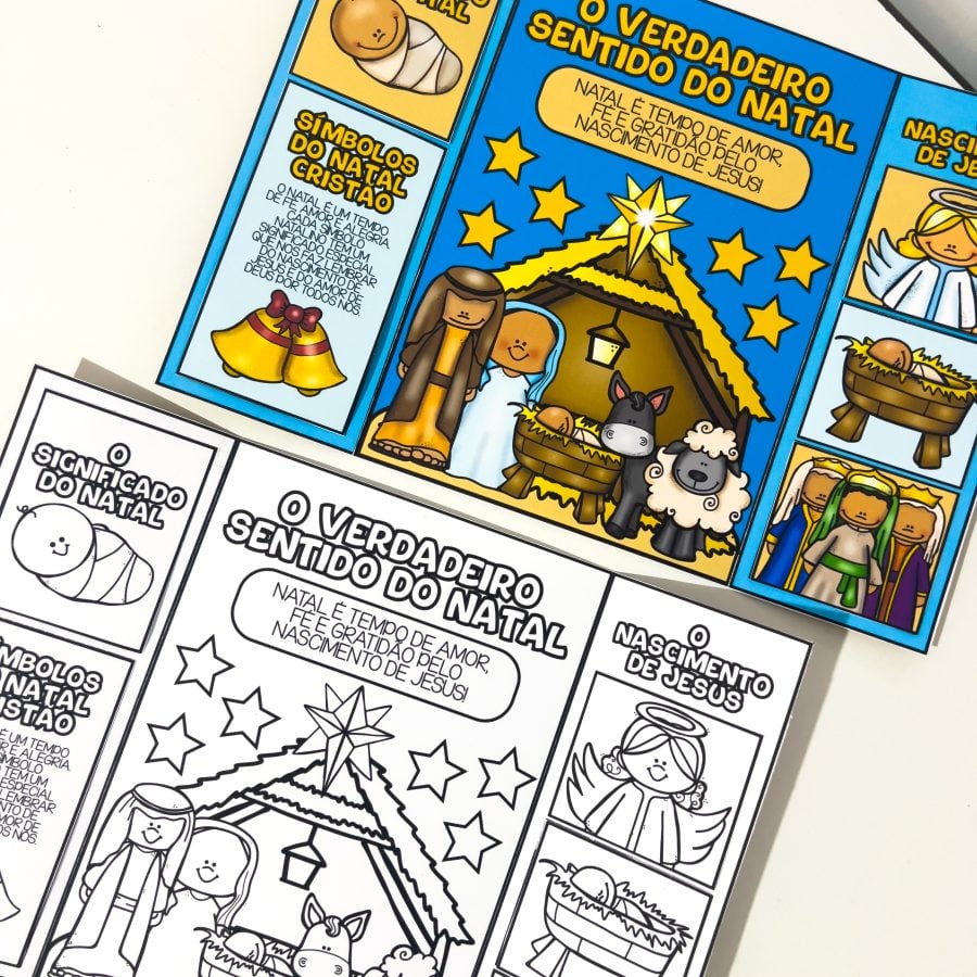 Lapbook Natal Cristão - Natal - Pedagogia de Ideias Lapbook Natal Cristão - Natal