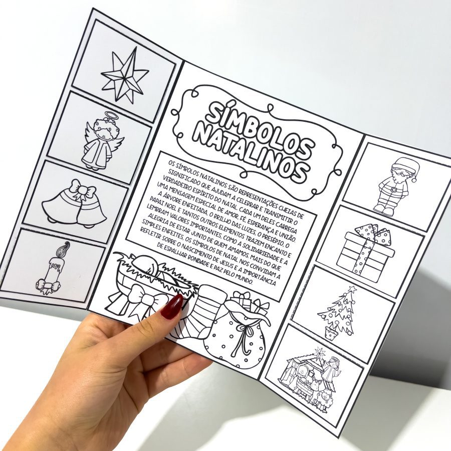 Lapbook Símbolos Natalinos - Natal - Pedagogia de Ideias Lapbook Símbolos Natalinos - Natal