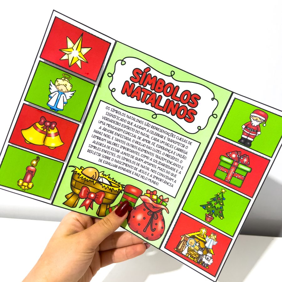 Lapbook Símbolos Natalinos - Natal - Pedagogia de Ideias Lapbook Símbolos Natalinos - Natal