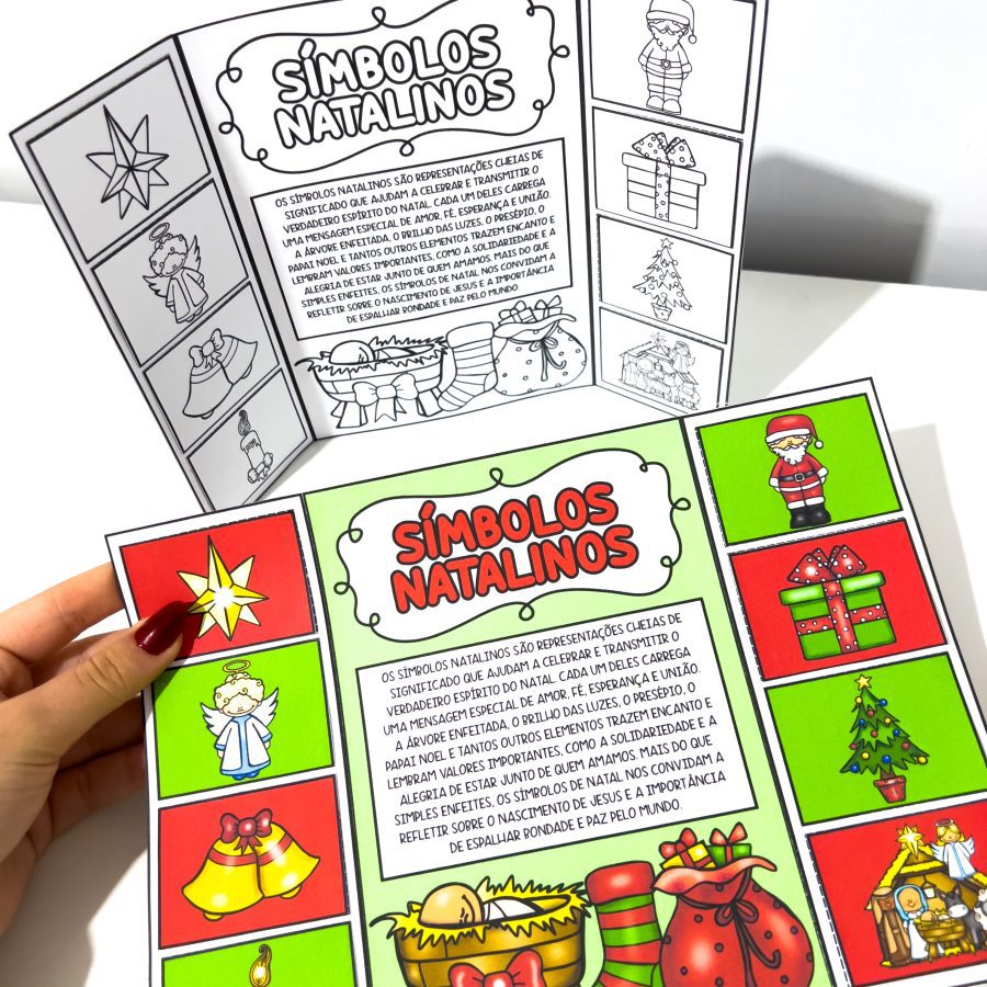 Lapbook Símbolos Natalinos - Natal - Pedagogia de Ideias Lapbook Símbolos Natalinos - Natal