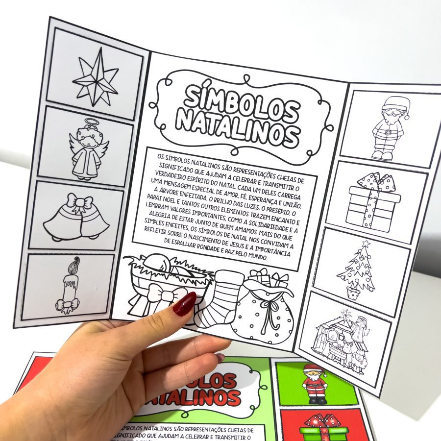 Lapbook Símbolos Natalinos - Natal - Pedagogia de Ideias Lapbook Símbolos Natalinos - Natal