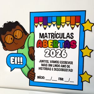 Painel Matrículas Abertas - Apoio Visual