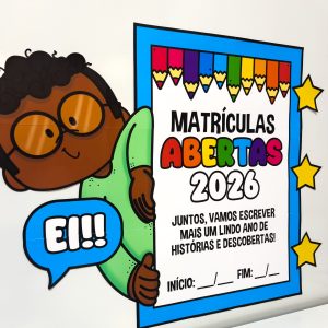 Painel Matrículas Abertas - Apoio Visual