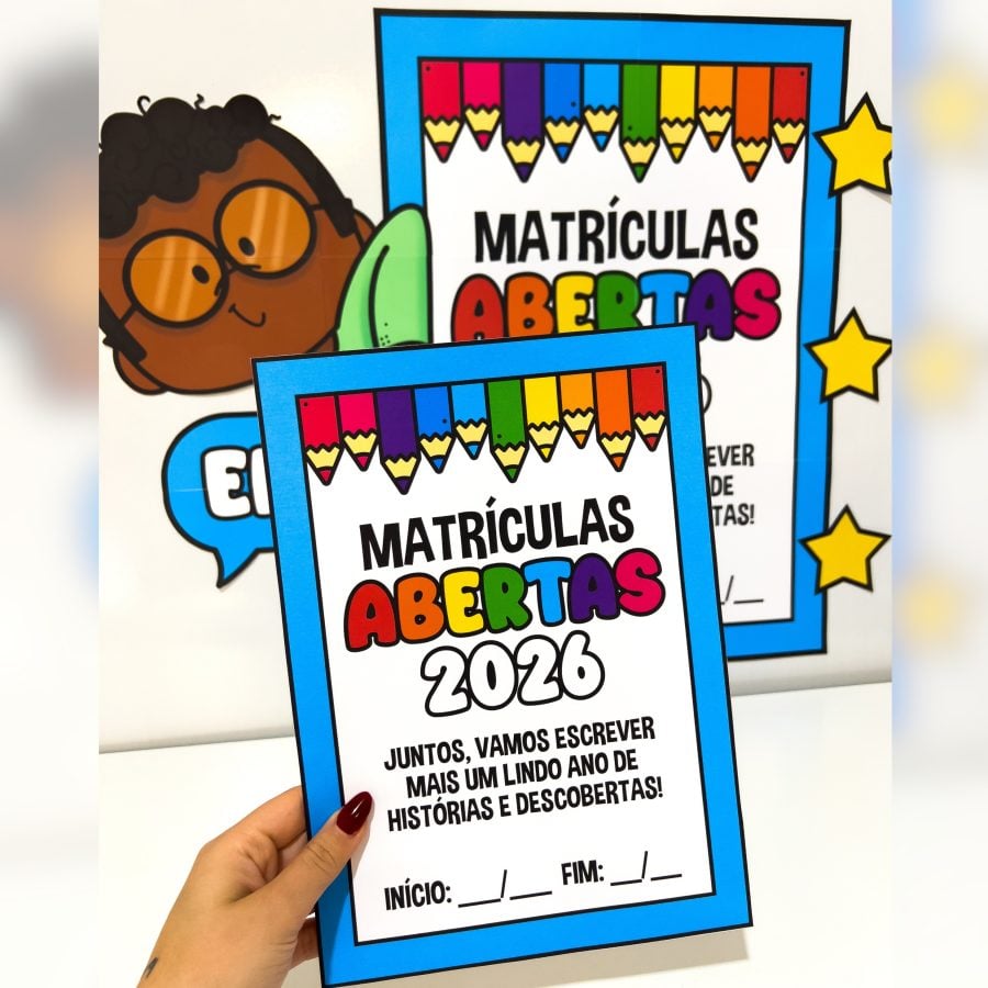 Painel Matrículas Abertas - Apoio Visual