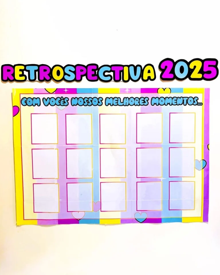 Painel Retrospectiva Escolar 2025 no Canva — foto 4