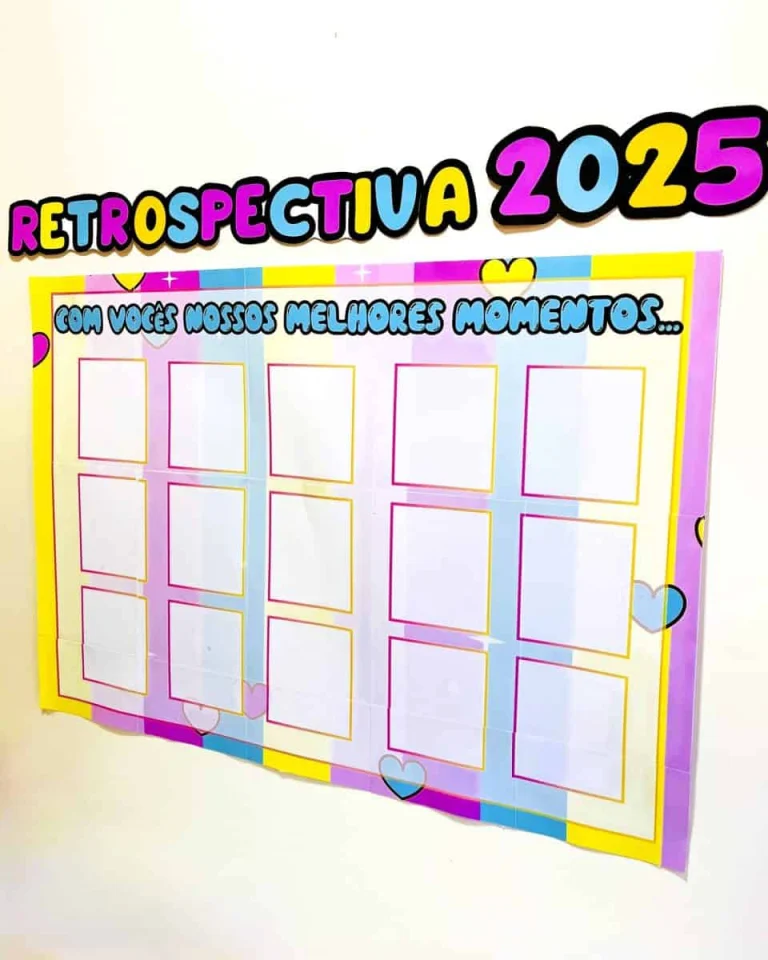 Painel Retrospectiva Escolar 2025 no Canva — foto 5