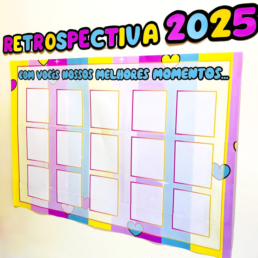 Painel Retrospectiva 2025 - Encerramento do Ano Letivo - Pedagogia de Ideias Painel Retrospectiva 2025 - Encerramento do Ano Letivo