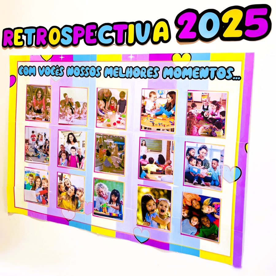 Painel Retrospectiva 2025 - Encerramento do Ano Letivo