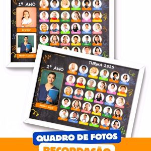 Quadro de Fotos de Recordação - Formatura