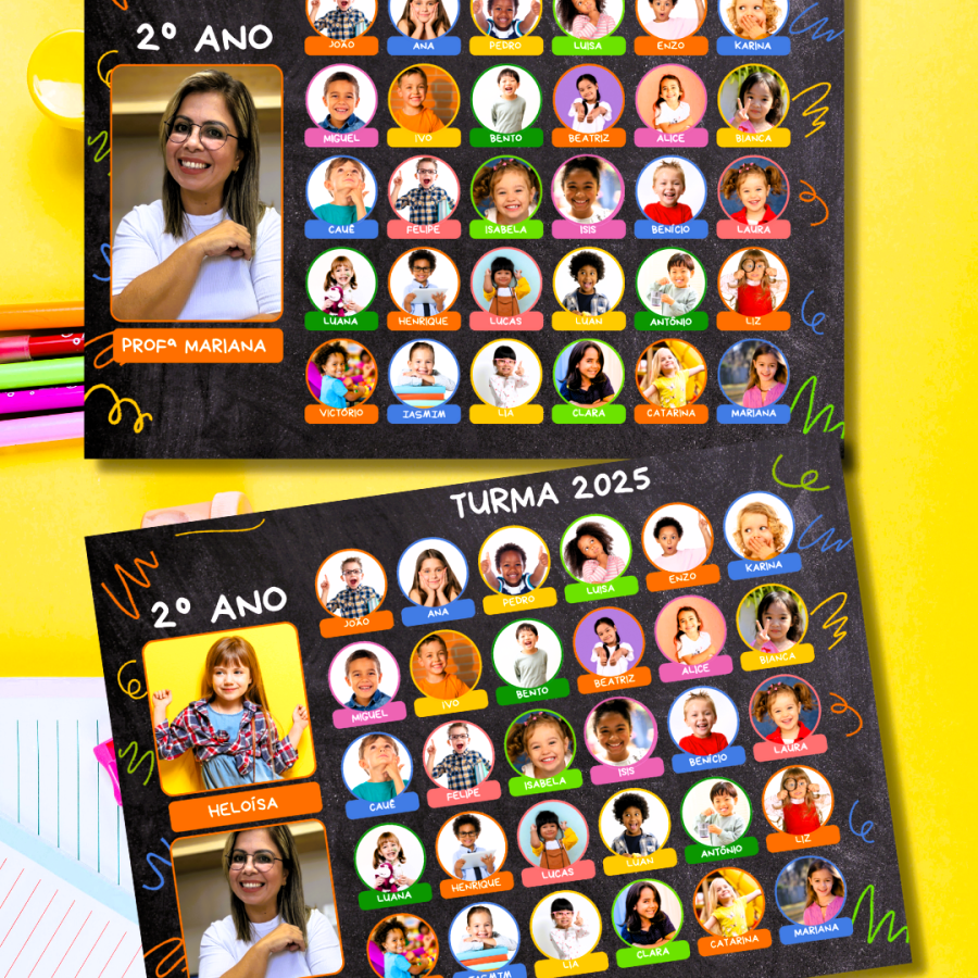 Quadro de Fotos de Recordação - Formatura - Pedagogia de Ideias Quadro de Fotos de Recordação - Formatura