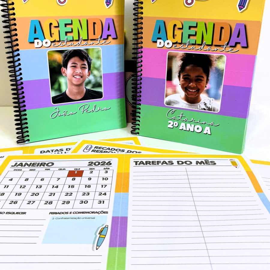 Agenda do Estudante - Organização e Planejamento - Pedagogia de Ideias Agenda do Estudante - Organização e Planejamento