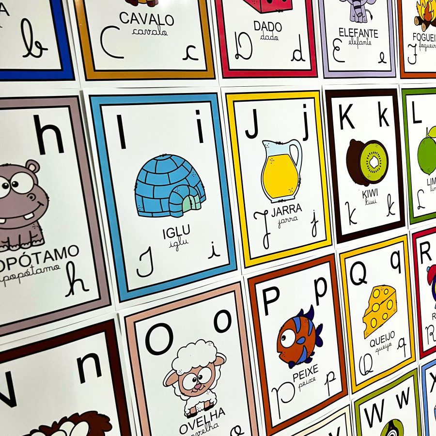 Alfabeto de Parede - Decoração Escolar - Pedagogia de Ideias Alfabeto de Parede - Decoração Escolar