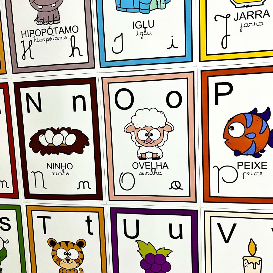 Alfabeto de Parede - Decoração Escolar - Pedagogia de Ideias Alfabeto de Parede - Decoração Escolar