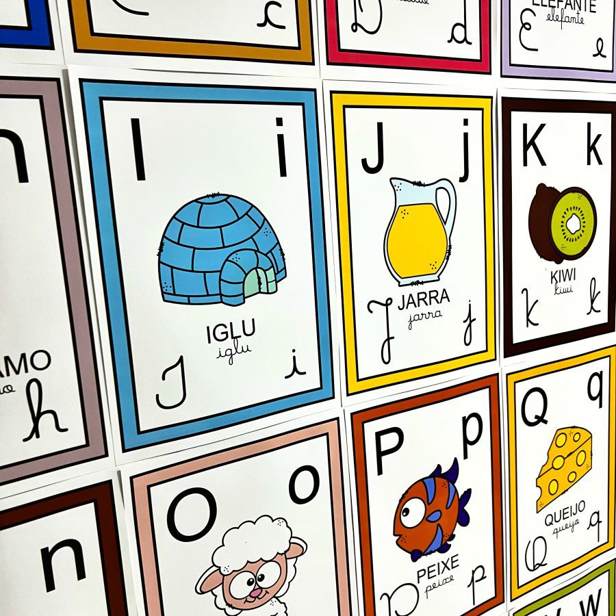 Alfabeto de Parede - Decoração Escolar - Pedagogia de Ideias Alfabeto de Parede - Decoração Escolar