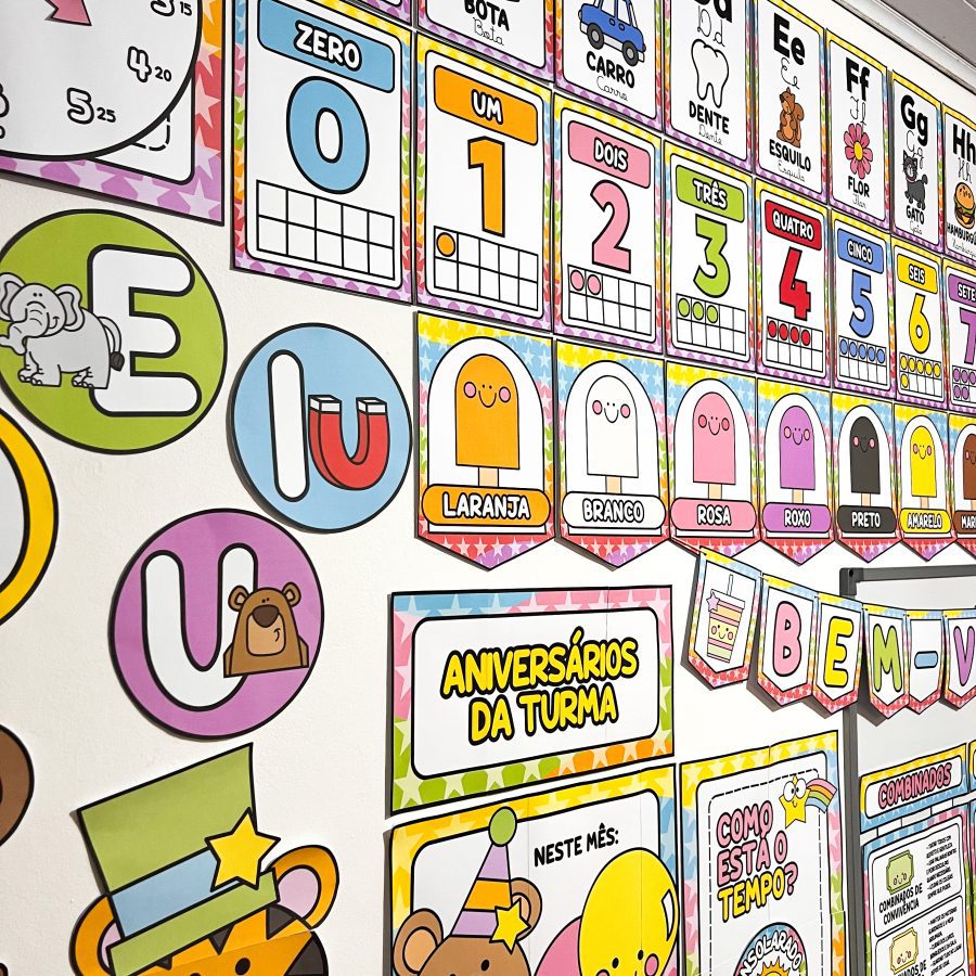 Kit Sala de Aula: Circo da Alegria - Decoração Escolar - Pedagogia de Ideias Kit Sala de Aula: Circo da Alegria - Decoração Escolar