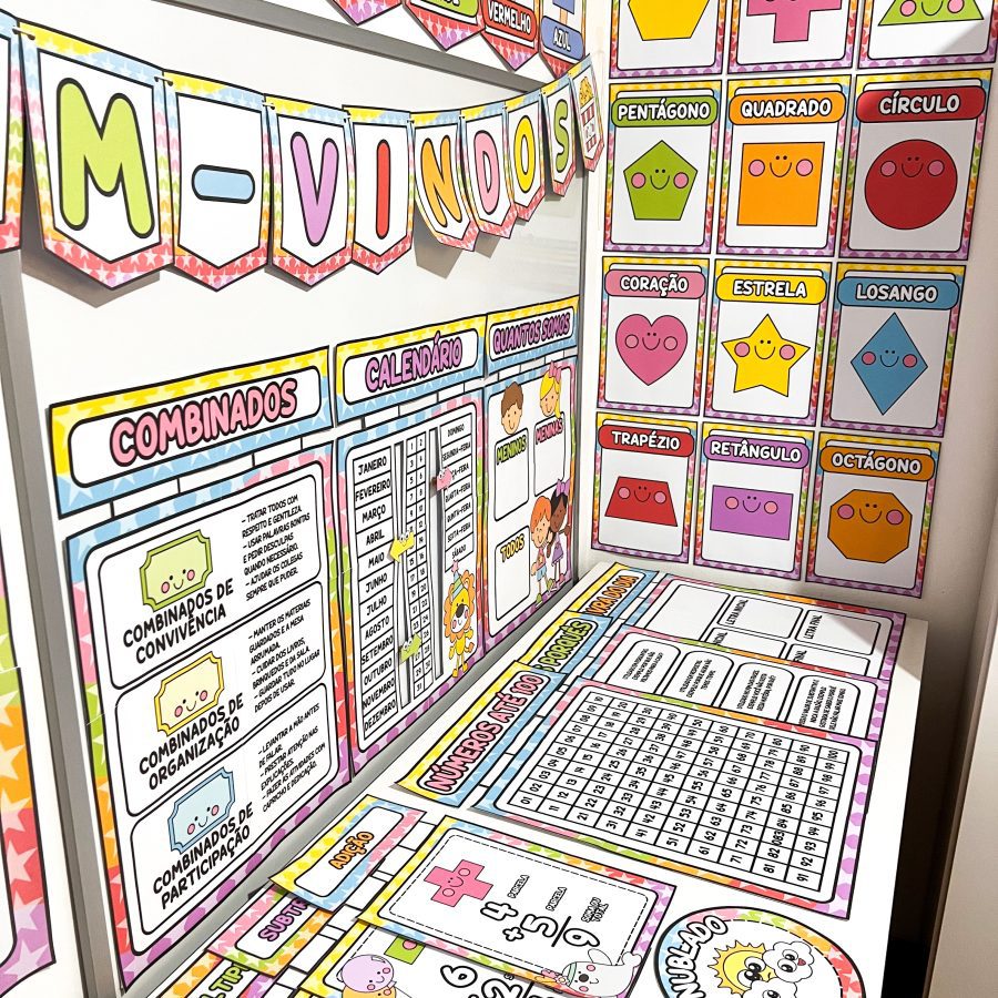 Kit Sala de Aula: Circo da Alegria - Decoração Escolar - Pedagogia de Ideias Kit Sala de Aula: Circo da Alegria - Decoração Escolar