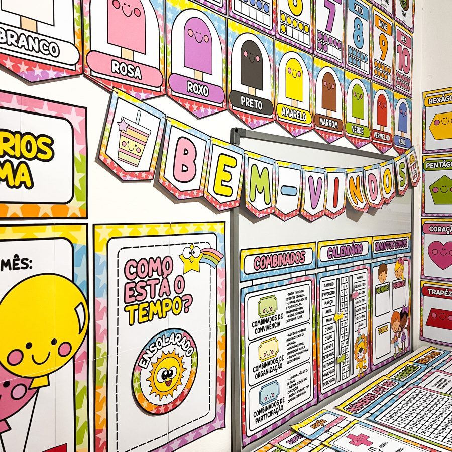 Kit Sala de Aula: Circo da Alegria - Decoração Escolar - Pedagogia de Ideias Kit Sala de Aula: Circo da Alegria - Decoração Escolar