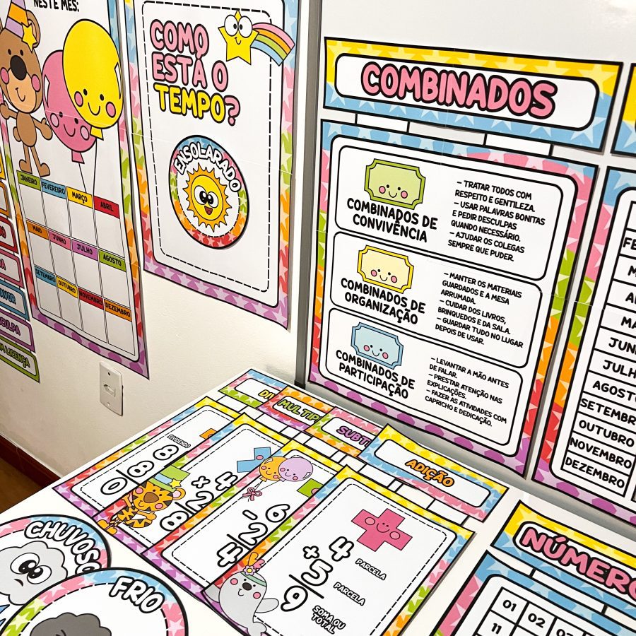 Kit Sala de Aula: Circo da Alegria - Decoração Escolar - Pedagogia de Ideias Kit Sala de Aula: Circo da Alegria - Decoração Escolar