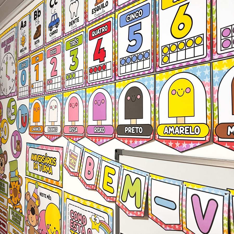 Kit Sala de Aula: Circo da Alegria - Decoração Escolar - Pedagogia de Ideias Kit Sala de Aula: Circo da Alegria - Decoração Escolar