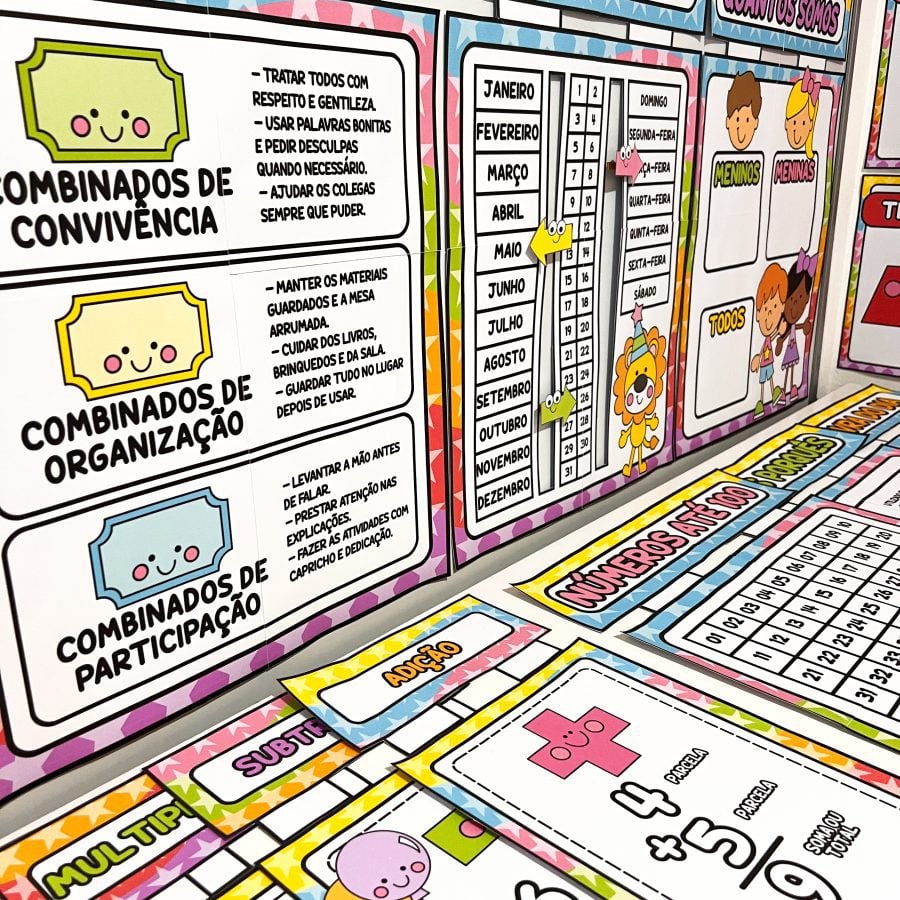 Kit Sala de Aula: Circo da Alegria - Decoração Escolar - Pedagogia de Ideias Kit Sala de Aula: Circo da Alegria - Decoração Escolar