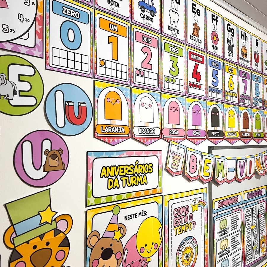 Kit Sala de Aula: Circo da Alegria - Decoração Escolar - Pedagogia de Ideias Kit Sala de Aula: Circo da Alegria - Decoração Escolar