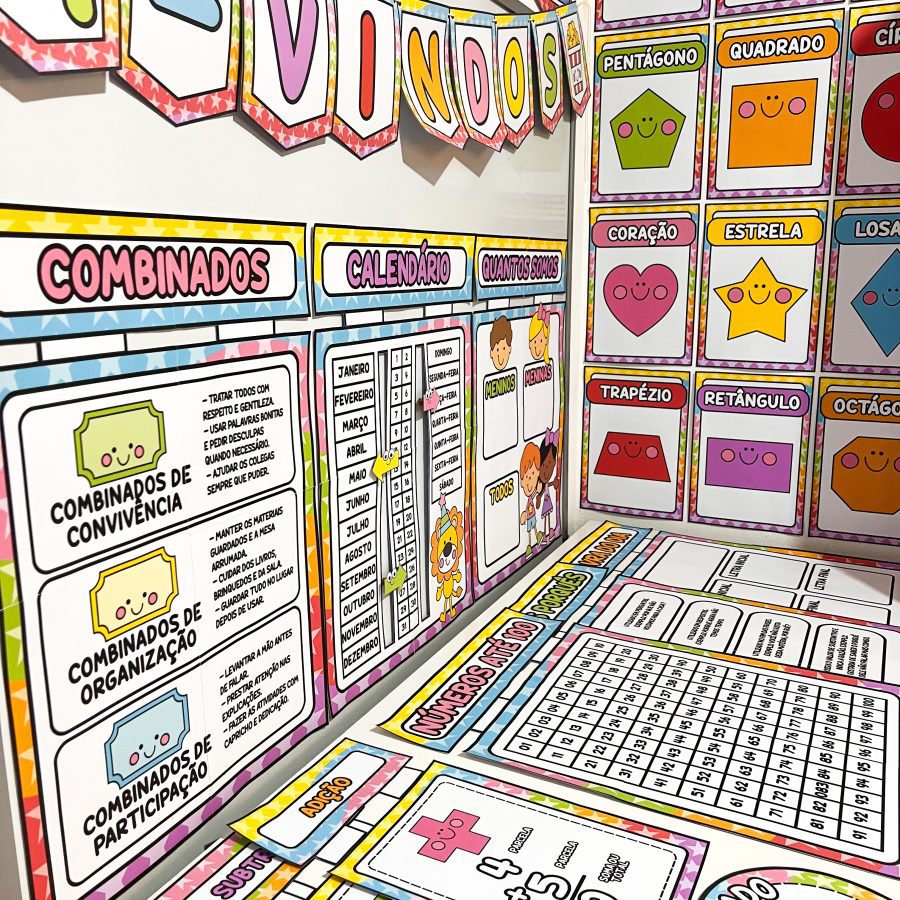 Kit Sala de Aula: Circo da Alegria - Decoração Escolar - Pedagogia de Ideias Kit Sala de Aula: Circo da Alegria - Decoração Escolar