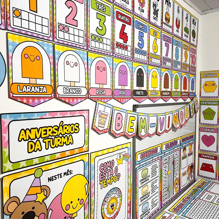 Kit Sala de Aula: Circo da Alegria - Decoração Escolar - Pedagogia de Ideias Kit Sala de Aula: Circo da Alegria - Decoração Escolar
