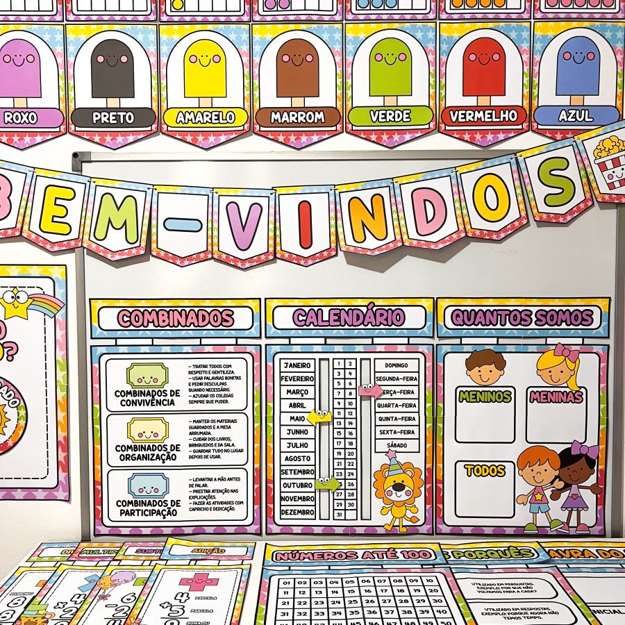 Kit Sala de Aula: Circo da Alegria - Decoração Escolar - Pedagogia de Ideias Kit Sala de Aula: Circo da Alegria - Decoração Escolar