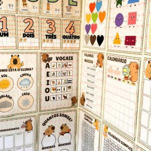 Kit Sala - Tema Capivara - Kit Sala de Aula - Pedagogia de Ideias Kit Sala - Tema Capivara - Kit Sala de Aula