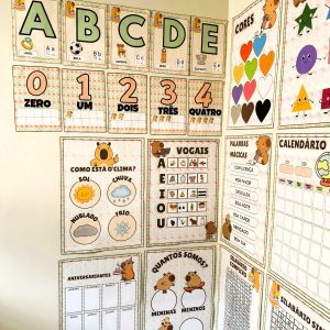 Kit Sala - Tema Capivara - Kit Sala de Aula - Pedagogia de Ideias Kit Sala - Tema Capivara - Kit Sala de Aula