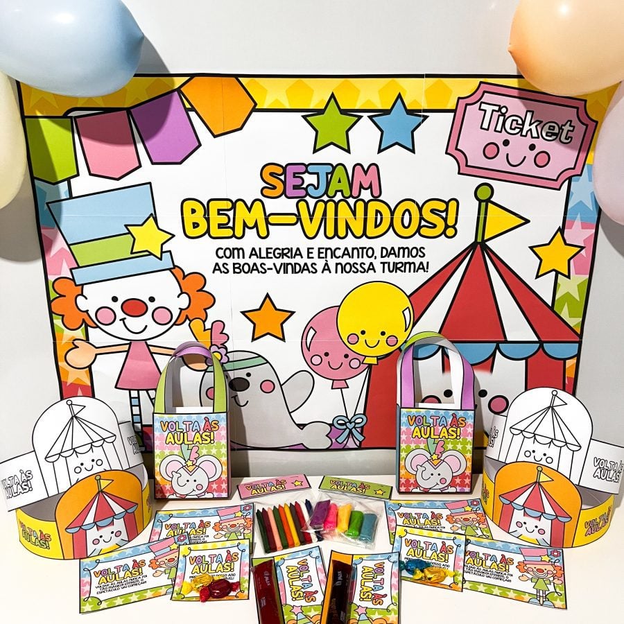 Kit Volta às Aulas - Circo da Alegria - Volta às Aulas - Pedagogia de Ideias Kit Volta às Aulas - Circo da Alegria - Volta às Aulas