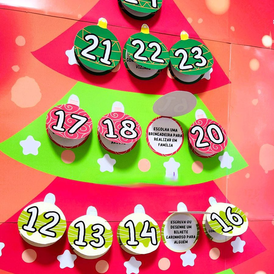 Painel - Calendário do Advento - Natal - Pedagogia de Ideias Painel - Calendário do Advento - Natal