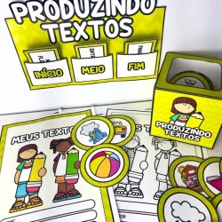 Material educativo para produção de textos na sala de aula.