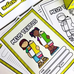 Atividades de produção de textos para crianças na pedagogia de ideias.