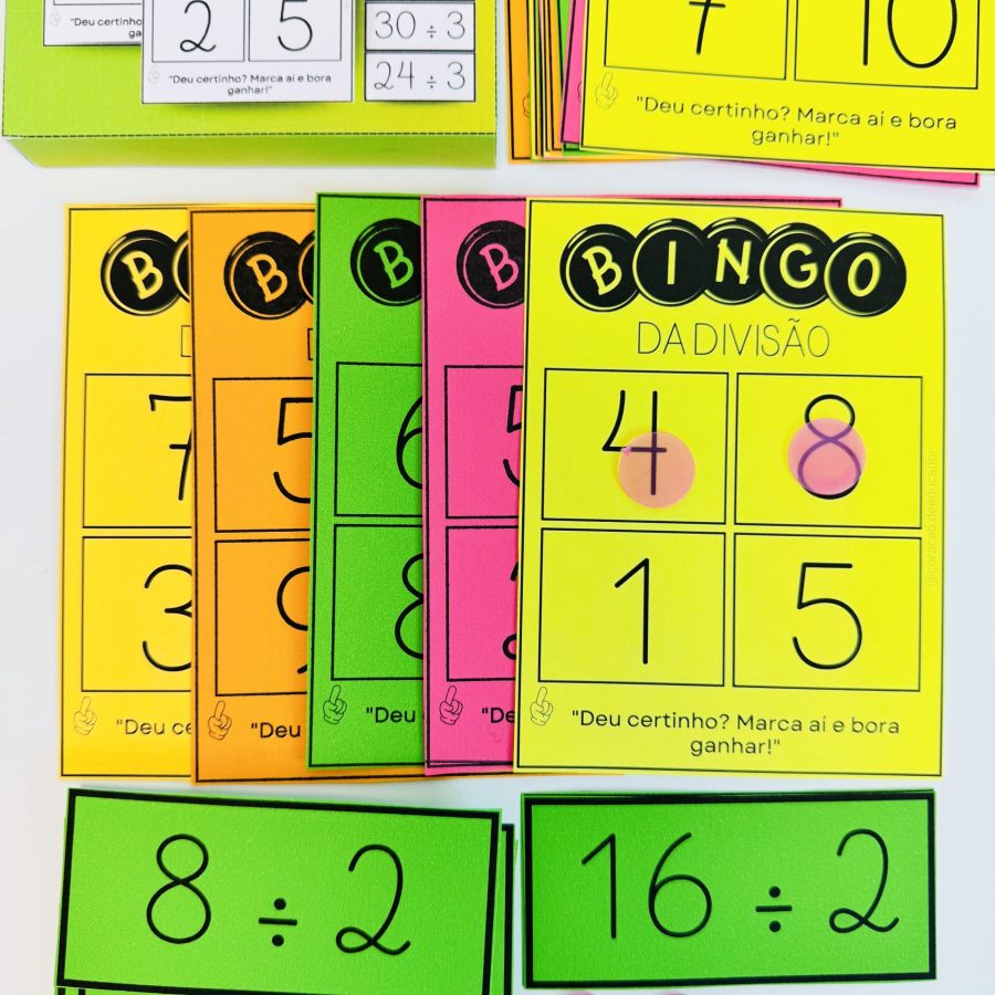 Bingo da Divisão - Matemática - Pedagogia de Ideias Bingo da Divisão - Matemática