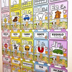 Alfabeto + Numerais de Parede Bobbie Goods - Decoração Escolar