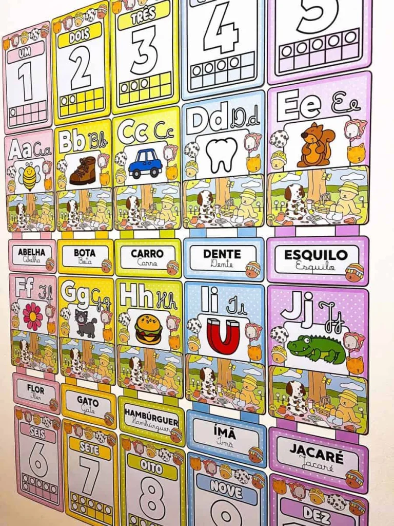 Alfabeto e Numerais de Parede Bobbie Goods — foto 2