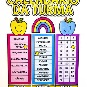 Calendário da Turma - Rotina Escolar - Pedagogia de Ideias Calendário da Turma - Rotina Escolar
