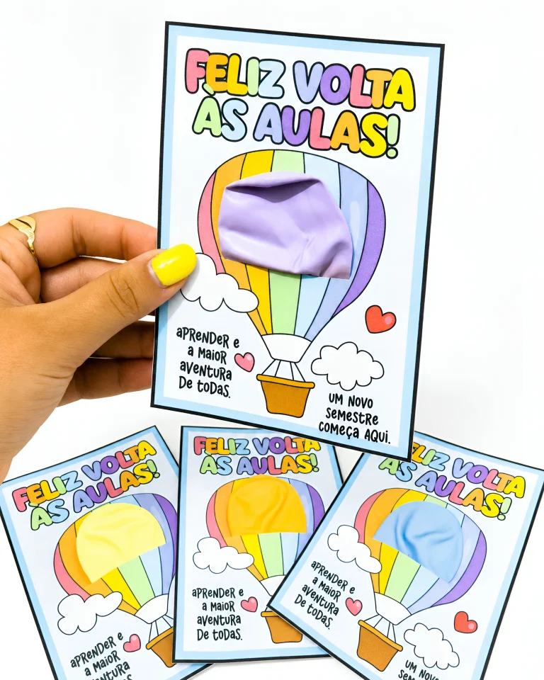 Cartão Balão de Volta às Aulas — foto 6