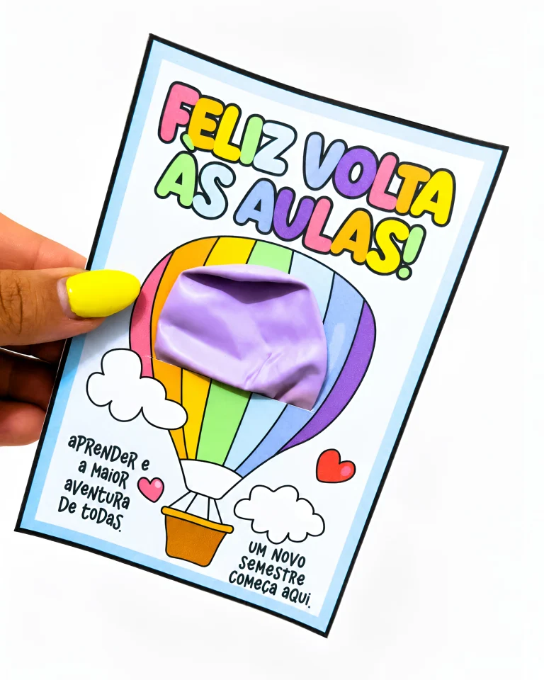 Cartão Balão de Volta às Aulas — foto 7