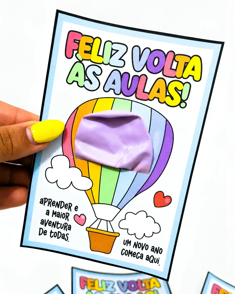 Cartão Balão de Volta às Aulas — foto 5