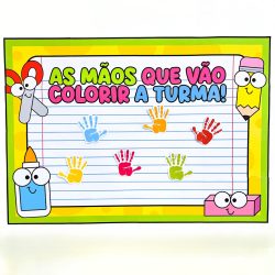 Cartaz Colaborativo Volta às Aulas - Painel
