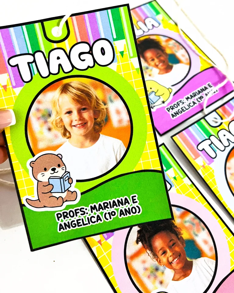 Crachás de Pescoço Editáveis no Canva — foto 2