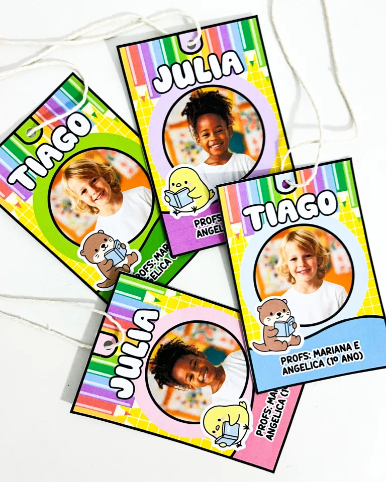 Crachás de Pescoço Editáveis no Canva — foto 4